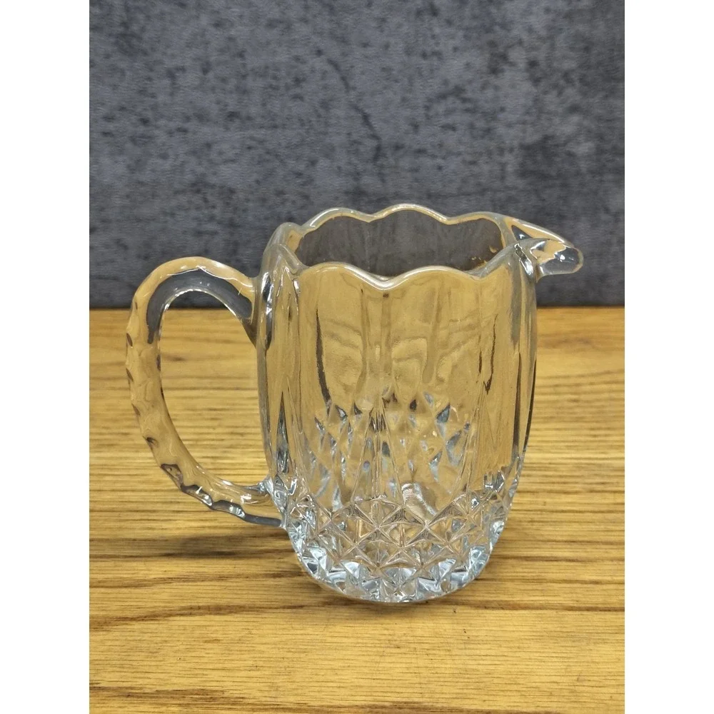 Vintage Zajecar Crystal Glass Mini Pitcher Creamer Yugoslavia Made‎ 4